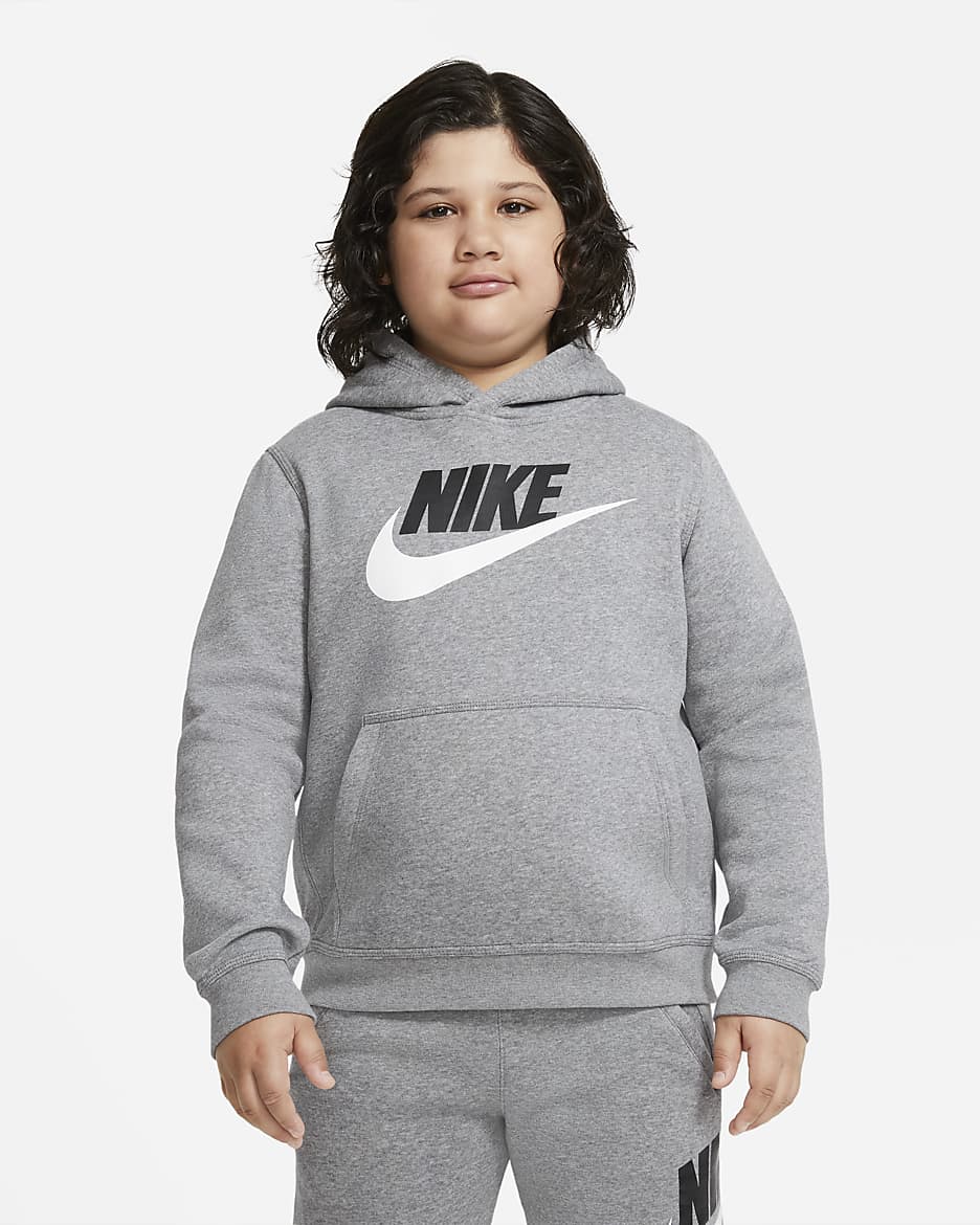 Sudadera con capucha sin cierre para ninos talla grande Nike Sportswear Club Fleece talla extendida Nike